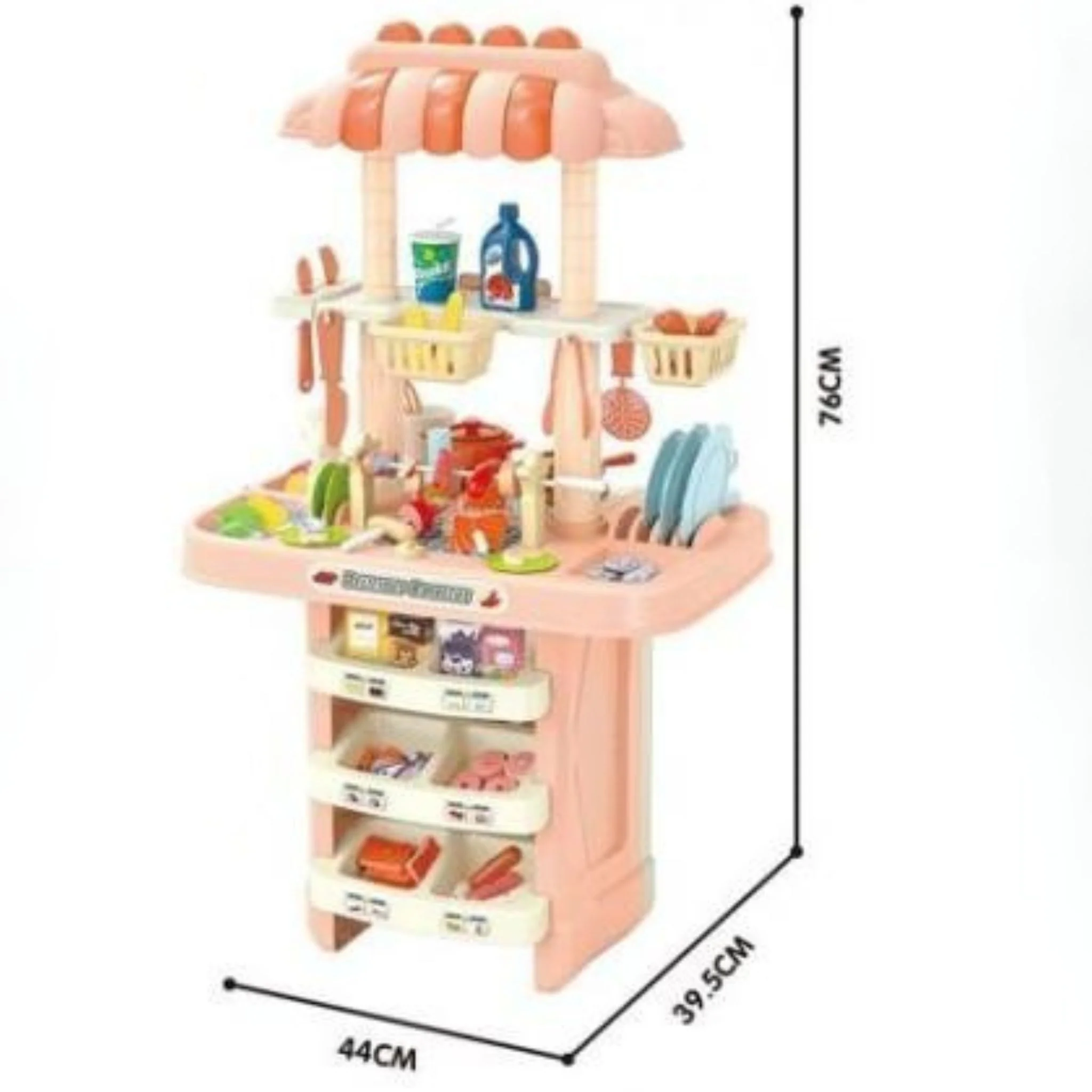 119 Pcs Double Side Kitchen Toys Set for Children Pretend Play - Image 3