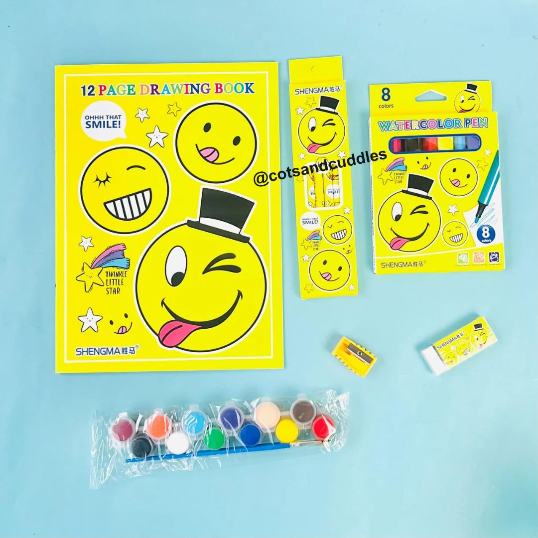 12 Page Drawing Book with Stationery Set for Kids - Image 3