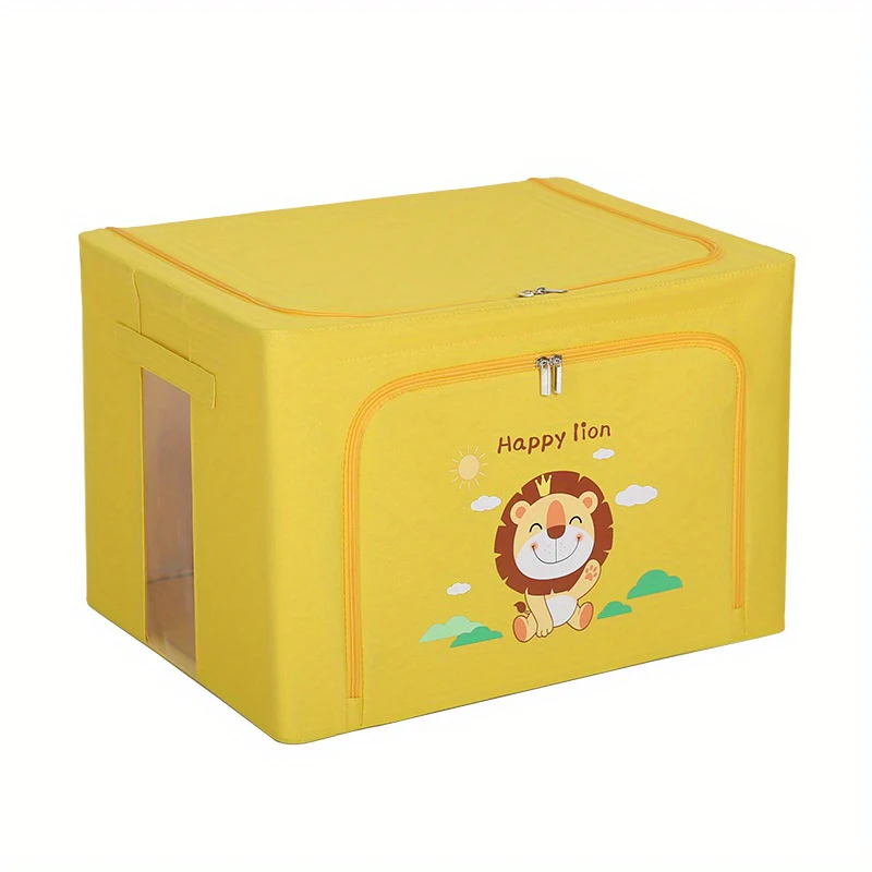 1pc Cartoon Animal Design Clothes Storage Collapsible Box - Image 11