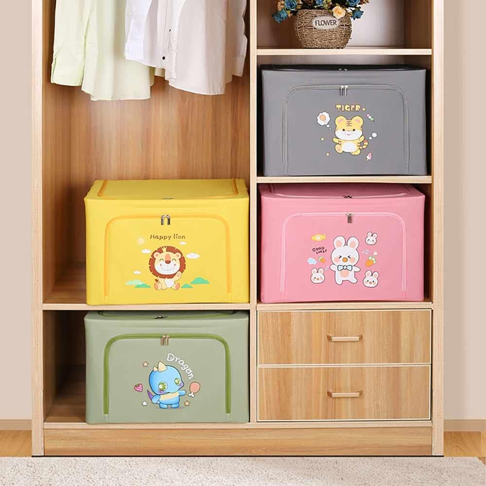 1pc Cartoon Animal Design Clothes Storage Collapsible Box - Image 3