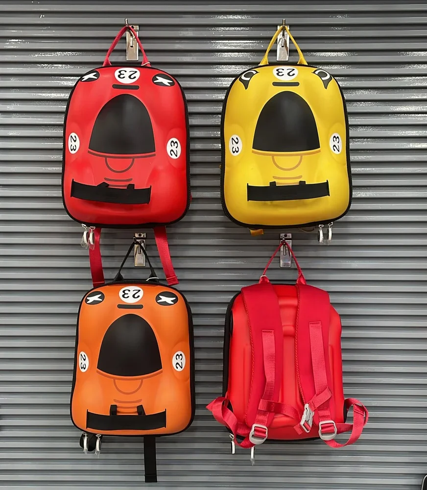 3D Car Design Hard Shell Backpack for Kids (Pack Of 5/10)(Prepaid Only)