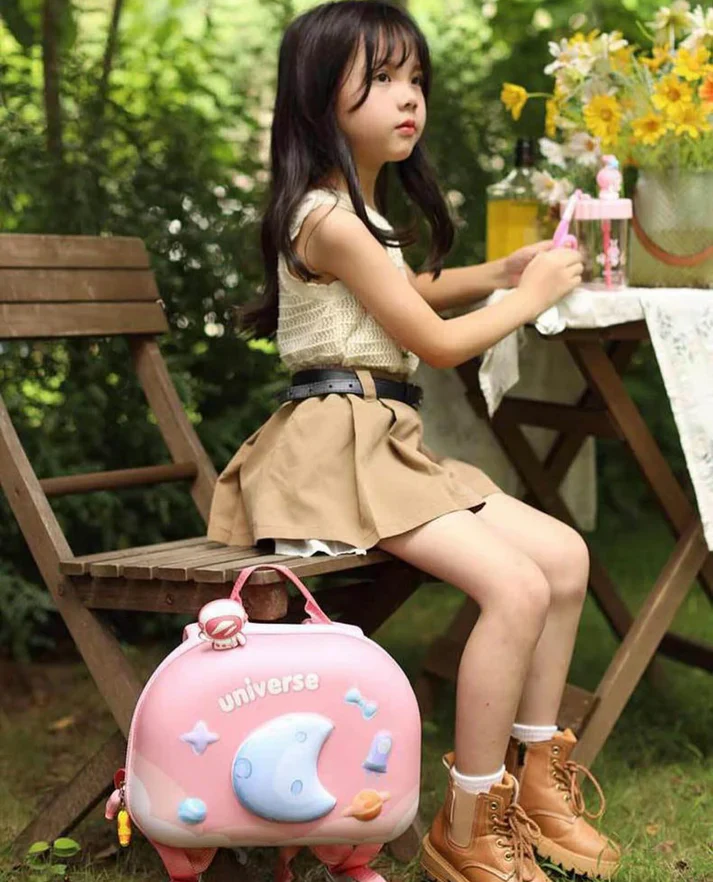 3D Moon & Space Design Hard Shell Backpack - Image 11