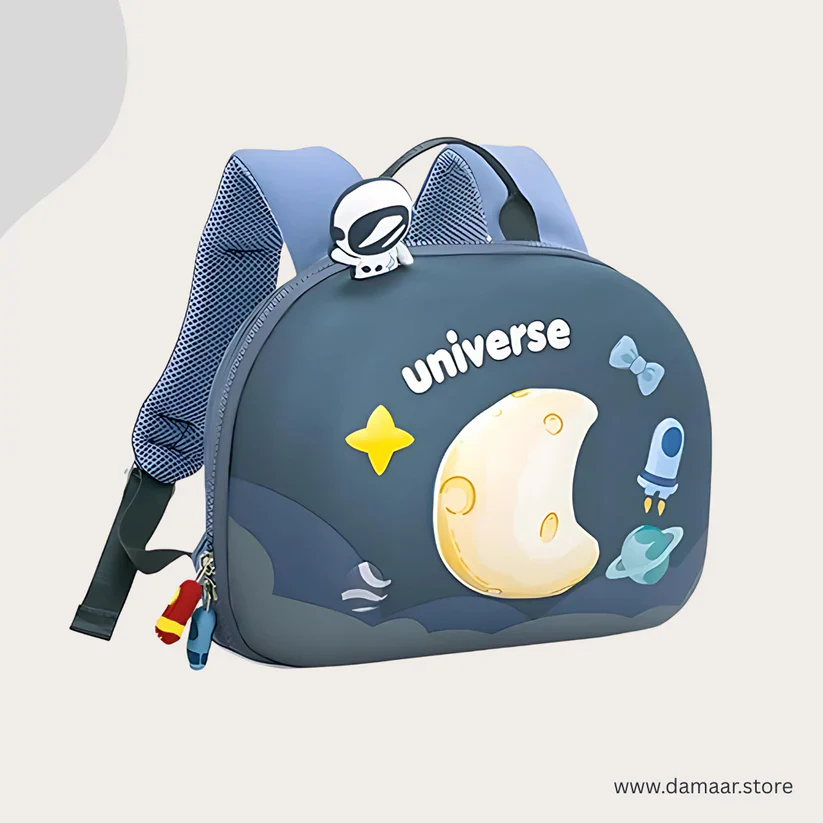 3D Moon & Space Design Hard Shell Backpack - Image 3