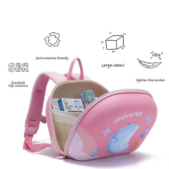 3D Moon & Space Design Hard Shell Backpack - Image 6
