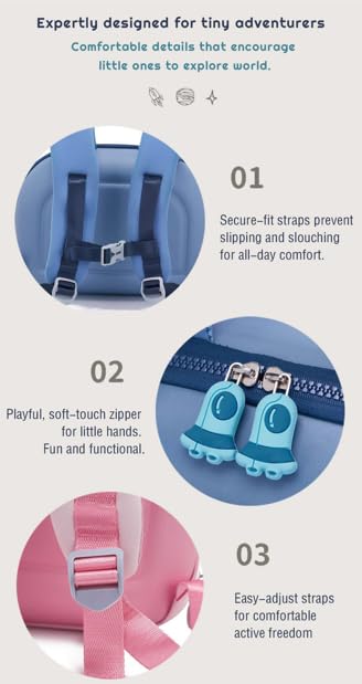 3D Moon & Space Design Hard Shell Backpack - Image 8