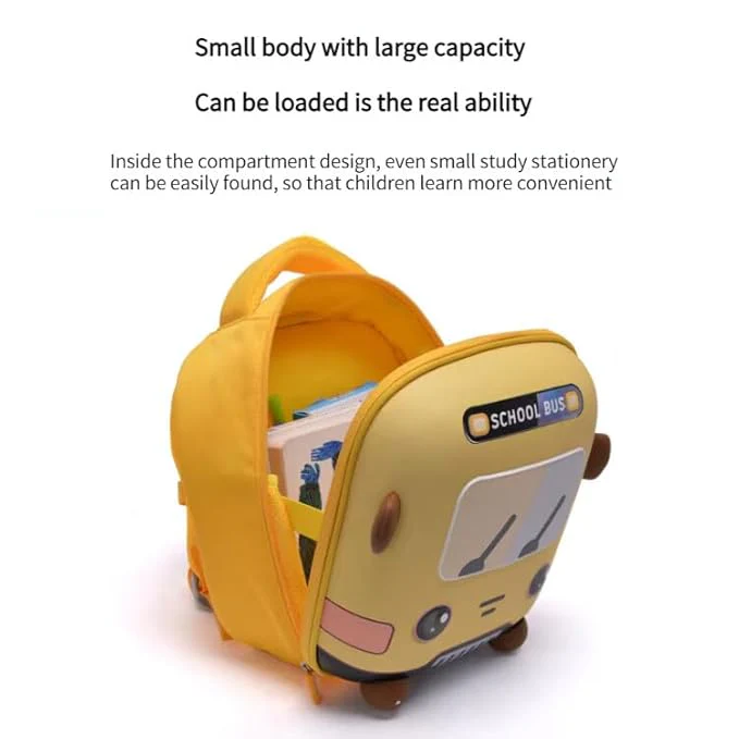 3D School Bus Design Hardshell Backpack for Children - Image 6