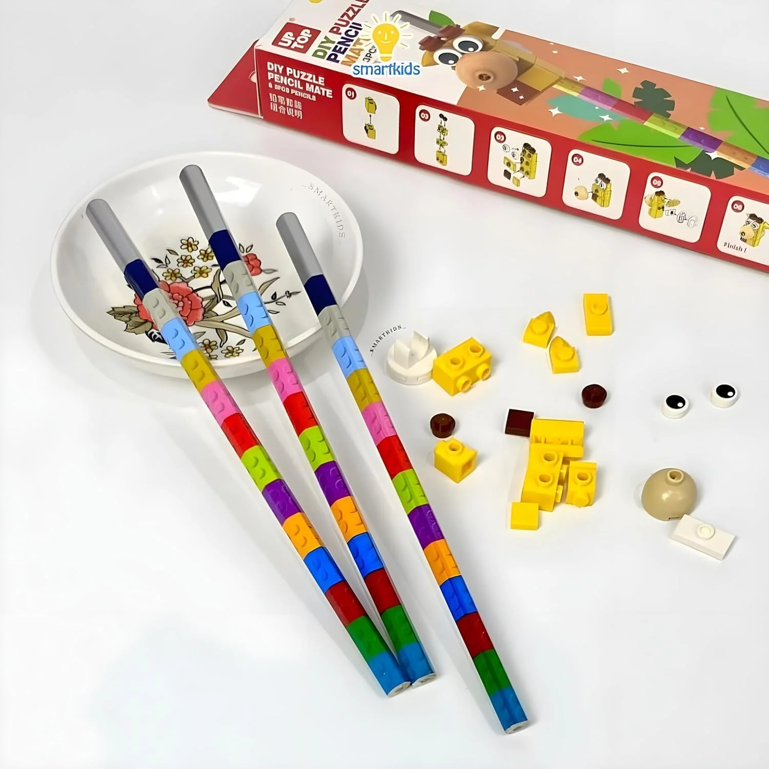 3pc Cute Bricks Design Pencil for Kids (Random) (Pack Of 5/10)(Prepaid Only) - Image 2