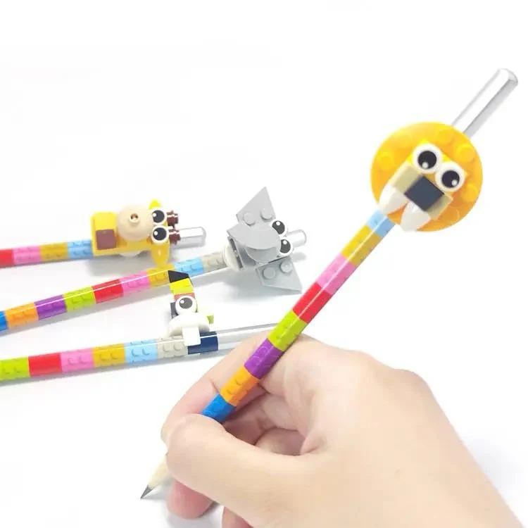 3pc Cute Bricks Design Pencil for Kids (Random) (Pack Of 5/10)(Prepaid Only) - Image 3