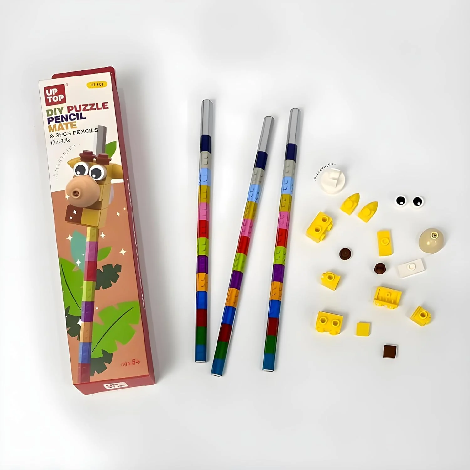 3pc Cute Bricks Design Pencil for Kids (Random) (Pack Of 5/10)(Prepaid Only) - Image 6