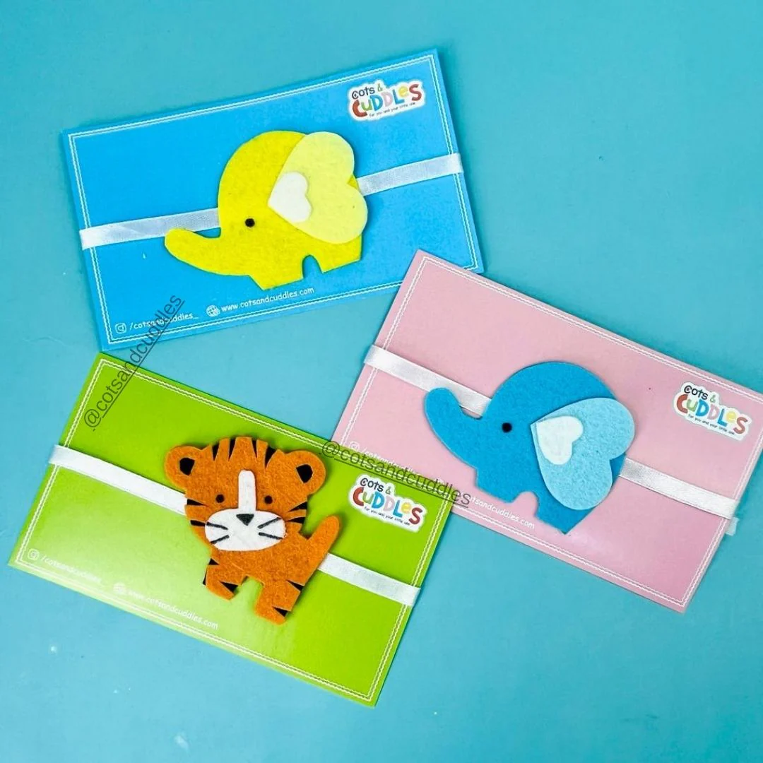 Adorable Blue Elephant Felt Rakhi: Embrace the Bond of Love - Image 2