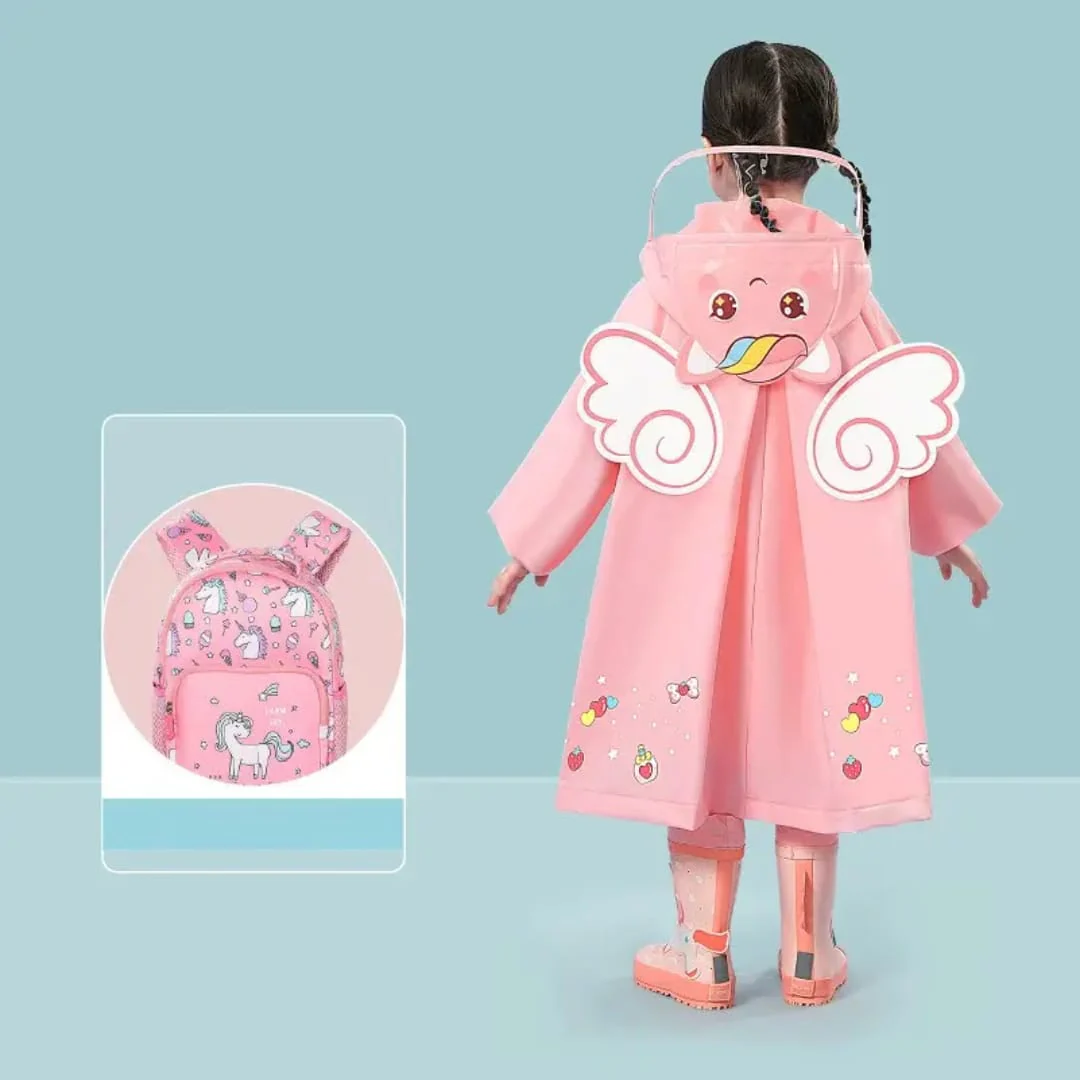 Adorable Cartoon Raincoat for Kids (Only Raincoat) - Image 3