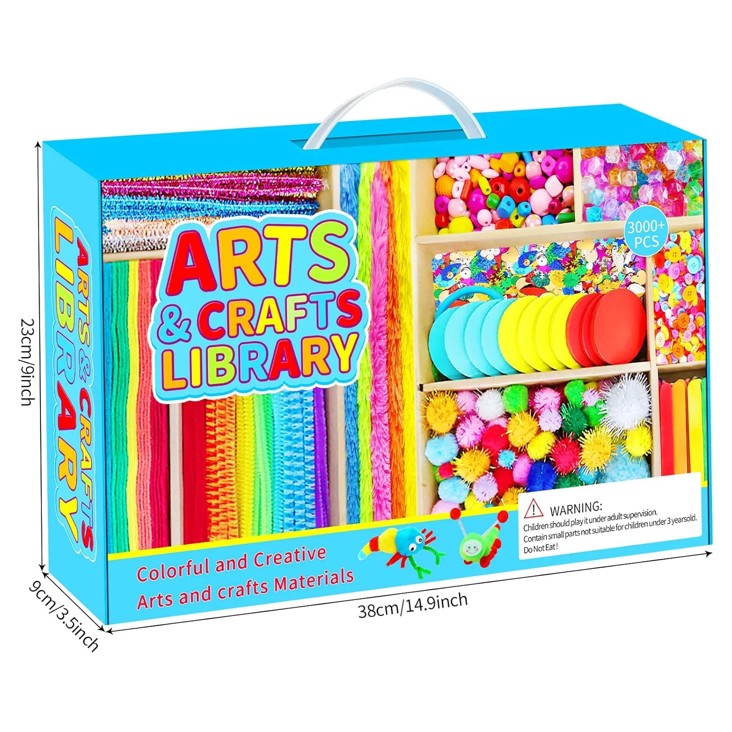 Arts and Crafts Kit for Kids - 3000+ Colorful DIY Supplies for Creative Projects (Pack Of 5/10)(Prepaid Only) - Image 8