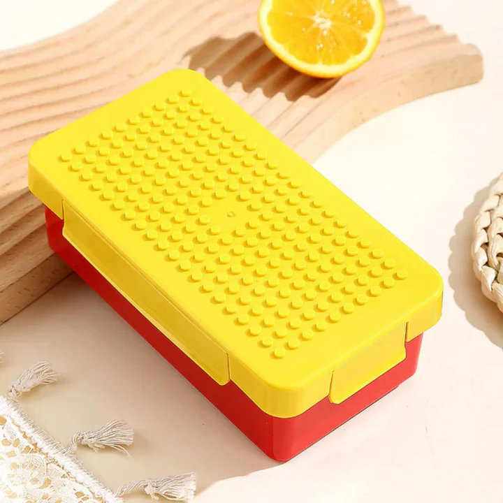 Blocks Design 800ml BPA Free Leak-Proof Lunch Box with 250ml 2 Container - Image 6