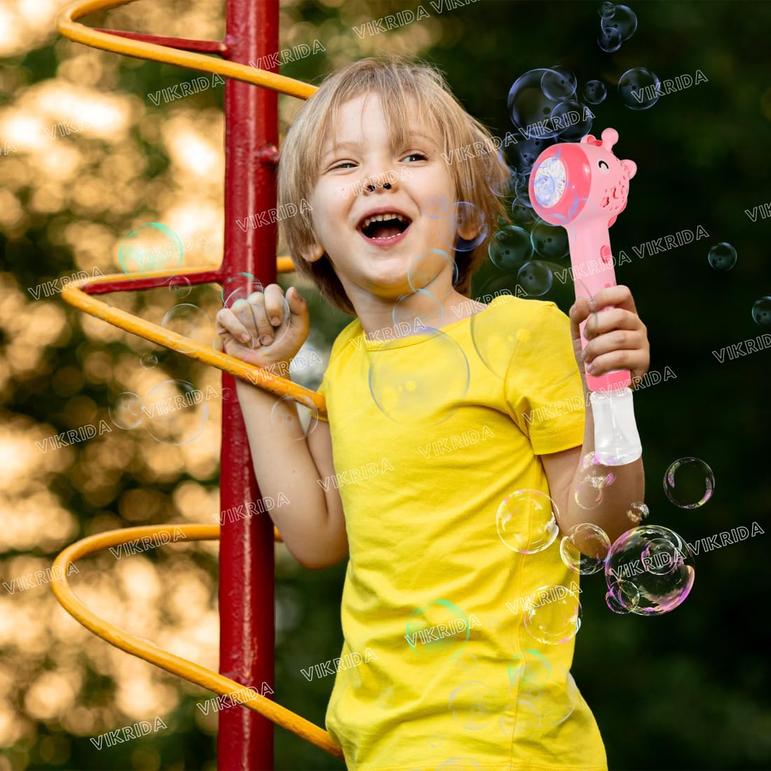 Giraffe Bubble Magic Wand — Light-Up & Musical Bubble Blower for Kids - Image 4