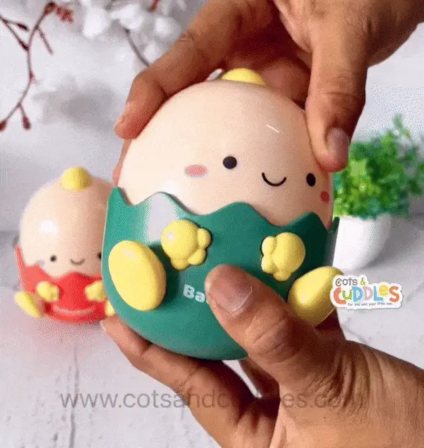 Chicken in Egg Tumbler Toy for Infant Babies - Image 3