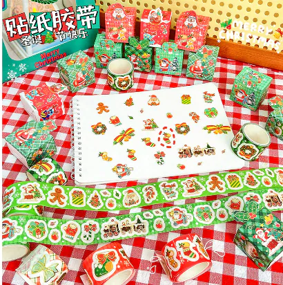 Christmas Irregular-Shaped Washi Tape – 3cm x 2m Decorative Holiday Tape - Image 5