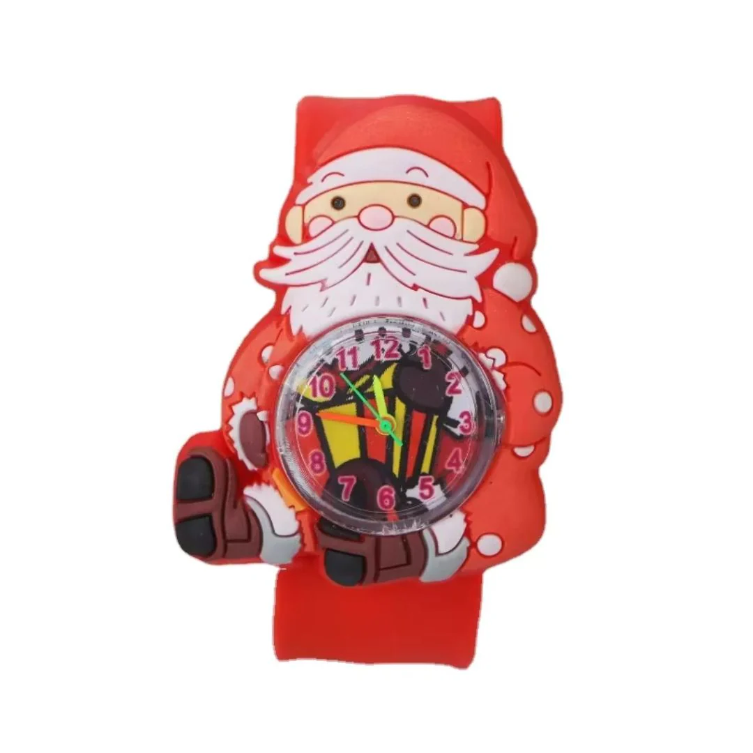 Christmas Theme Silicone Slap Band Watch for Kids (1pc) - Image 2