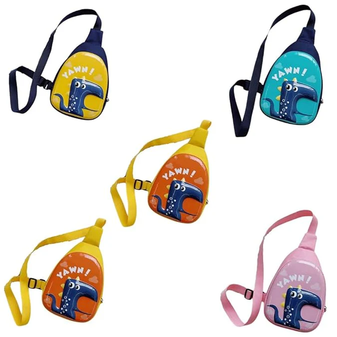 PACK OF 5 | Dino Design Hardshell Colourful Cross body Bags -259 per pc- (Prepaid Only)