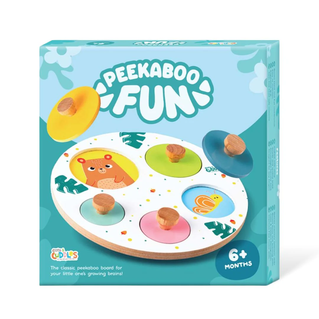 Cots and Cuddles Cute Wooden Peekaboo Board for Kids - Image 9