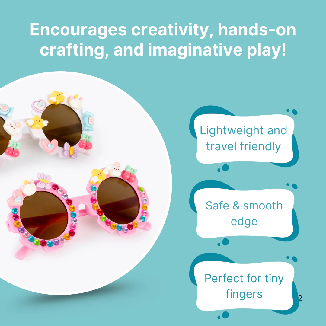 Cots and Cuddles DIY Flower Sunglasses Decoration Kit for Kids - Image 5