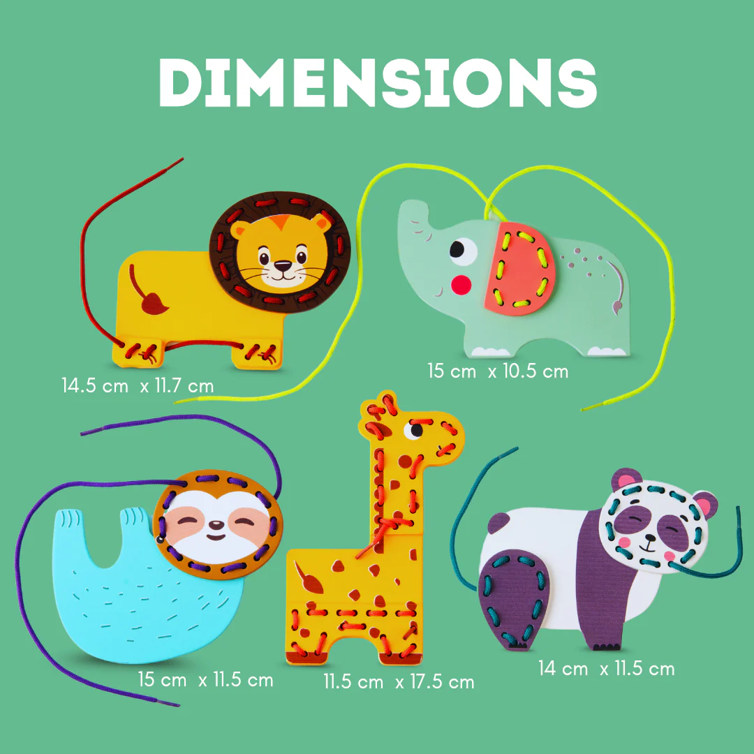 Cots and Cuddles Wooden Animal Stitch and Play Game for kids - Image 3