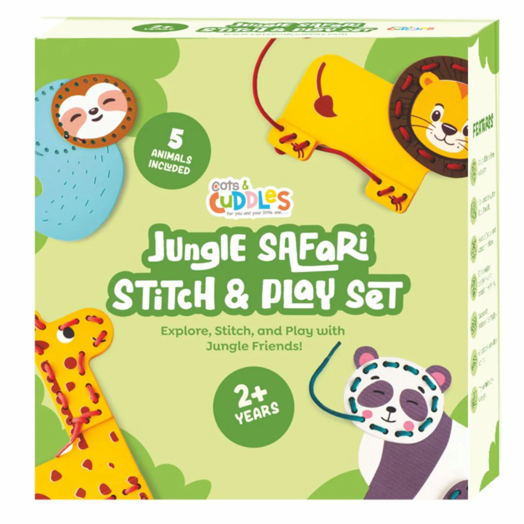 Cots and Cuddles Wooden Animal Stitch and Play Game for kids - Image 8