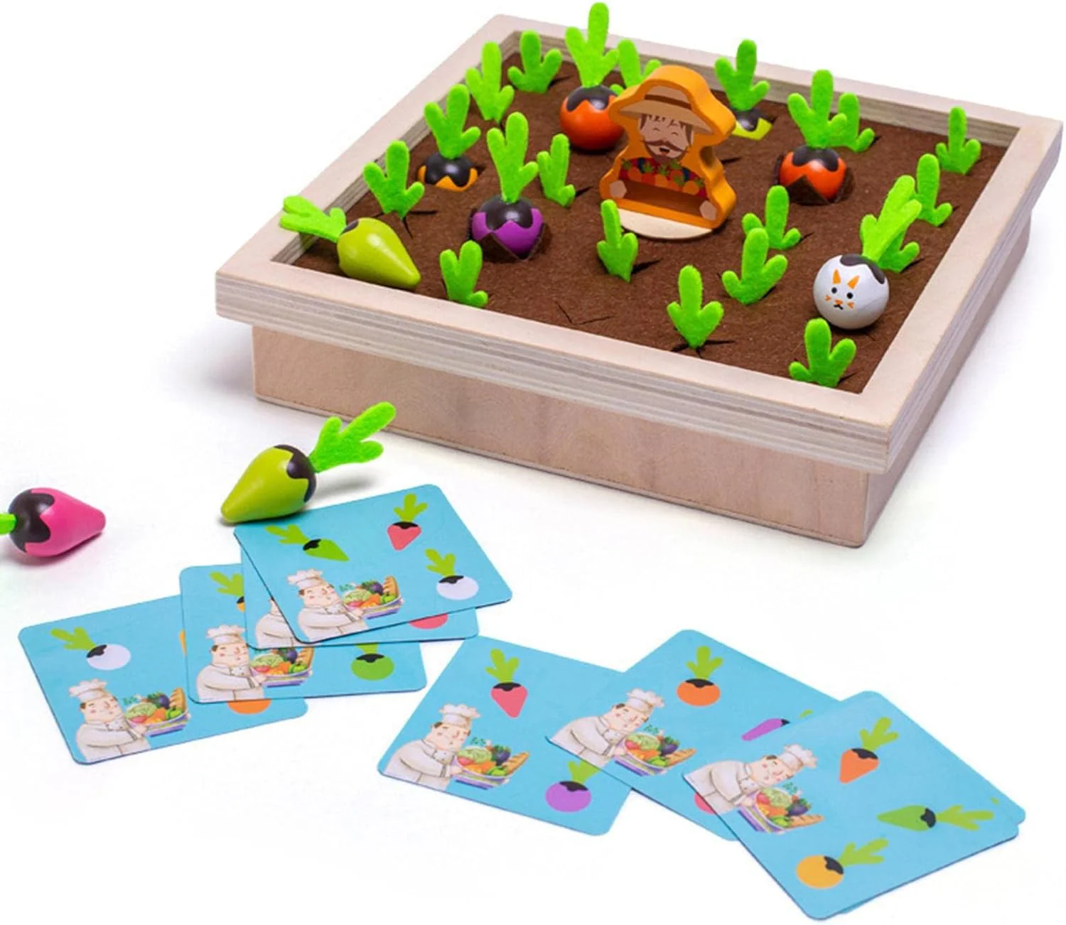 Cots and Cuddles Wooden Harvest Farm Memory Game - Image 5