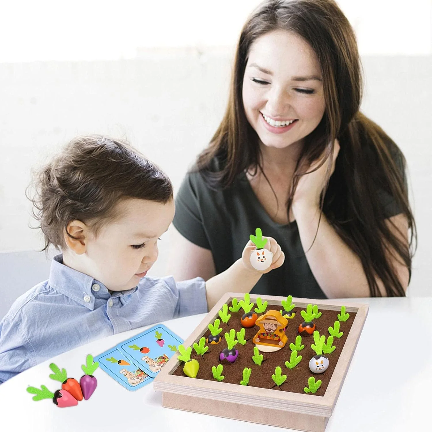 Cots and Cuddles Wooden Harvest Farm Memory Game - Image 7