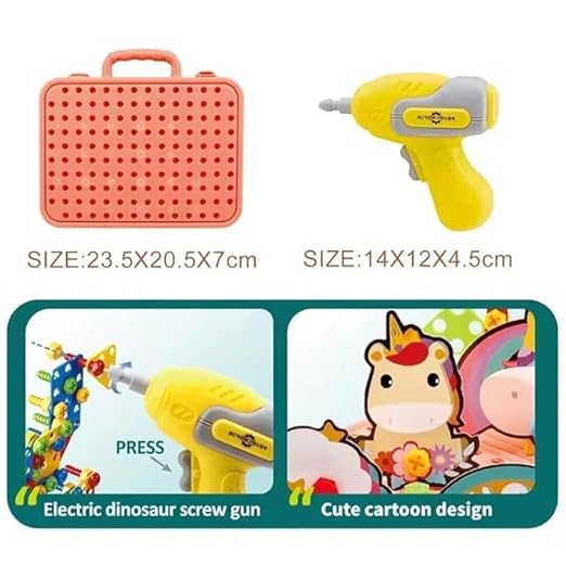 Creative Puzzle Box – 232 Pcs DIY STEM Building Blocks Set for Kids (3+ Years) - Image 6