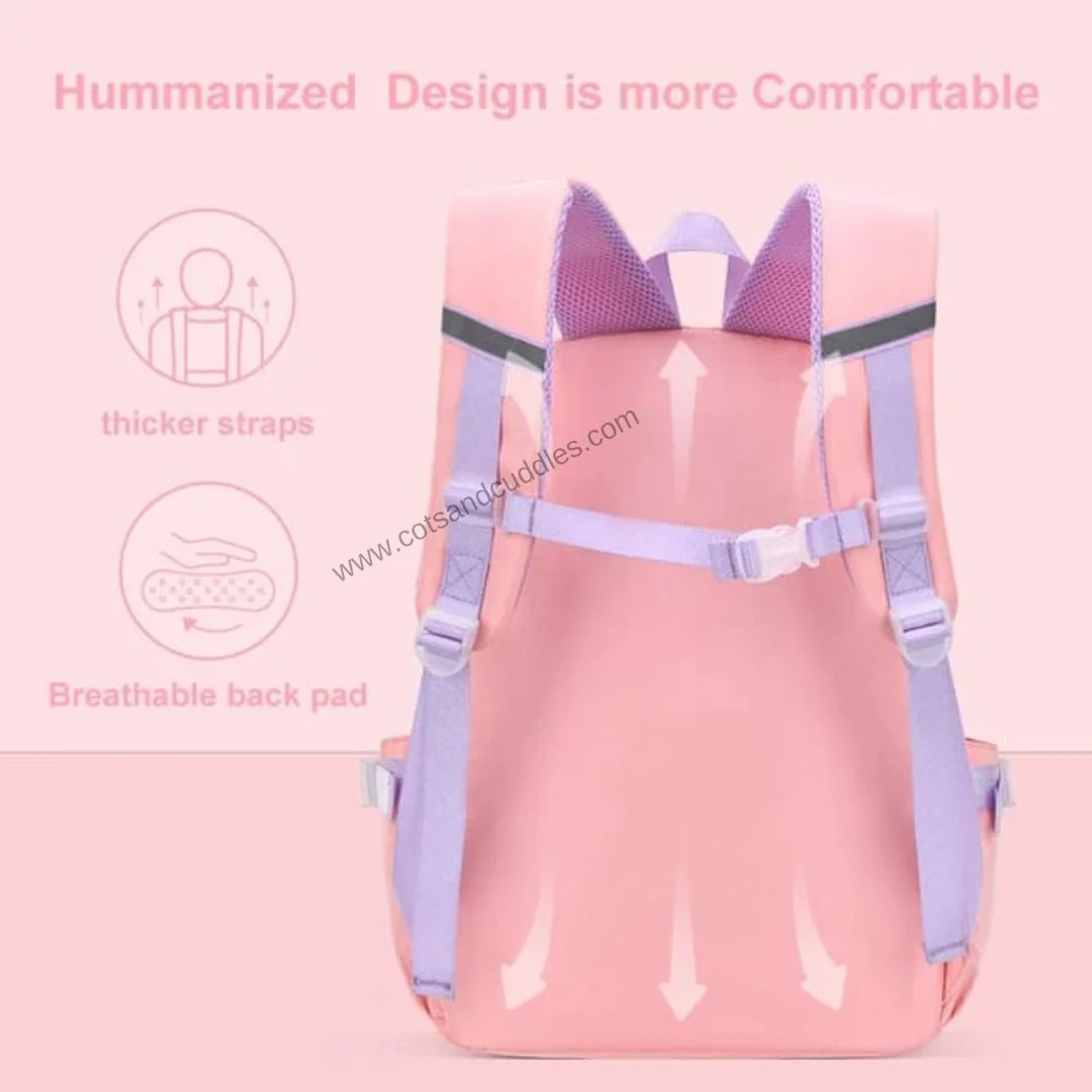 Cute Bunny Soft Toy Backpack for Small Primary School Kids with Multiple Zip Pockets and Anti-Theft Pocket - Image 10