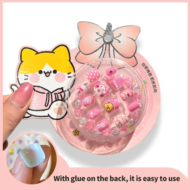 Cute Design Attractive Baby False Nail with Bracelet for kids - Image 7