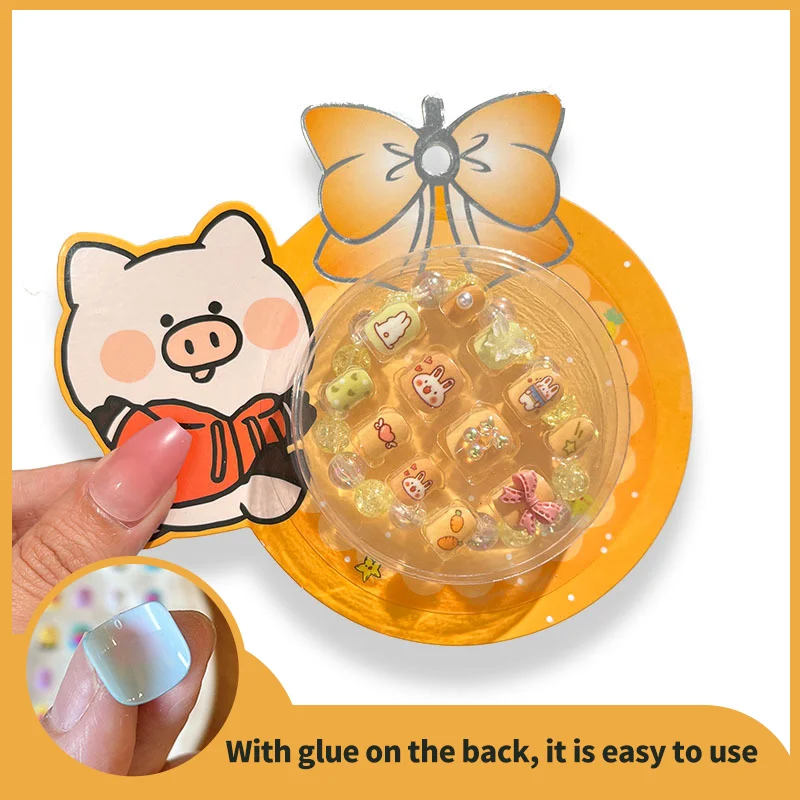 Cute Design Attractive Baby False Nail with Bracelet for kids - Image 8