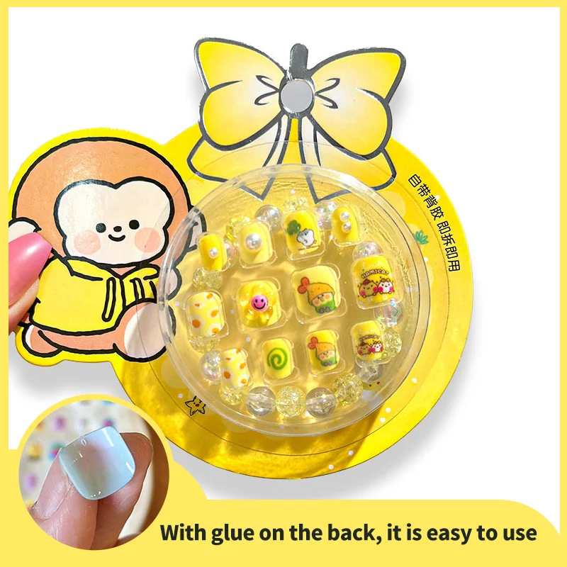 Cute Design Attractive Baby False Nail with Bracelet for kids - Image 9