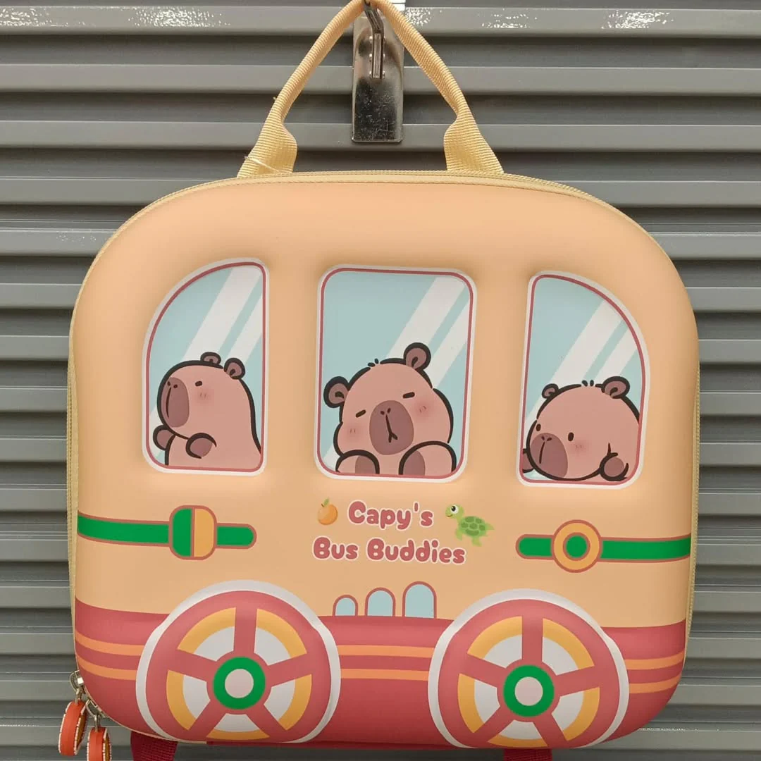 Cute Design Rectangle Shaped Hardshell Backpack for Kids - Image 6