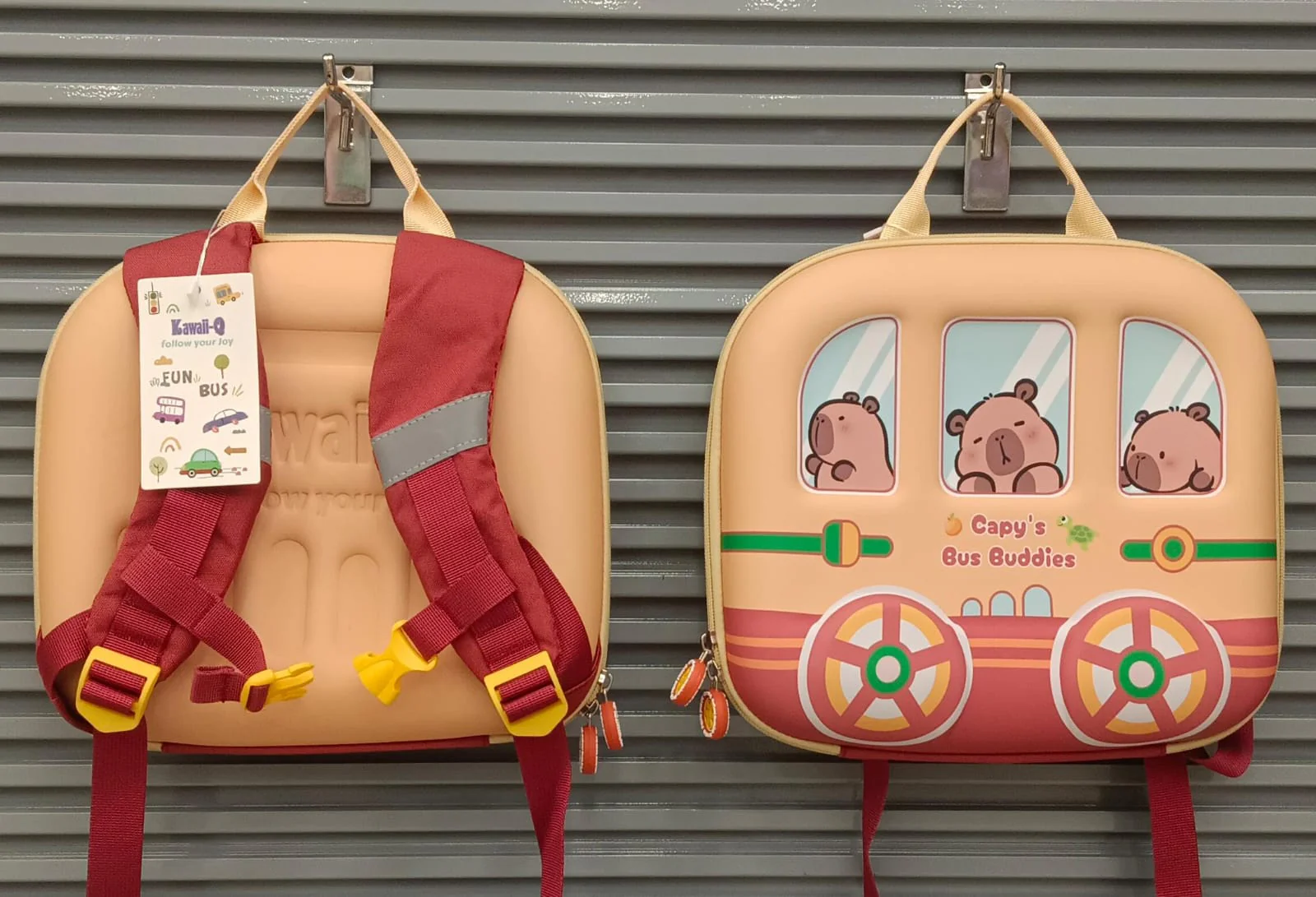 Cute Design Rectangle Shaped Hardshell Backpack for Kids - Image 9