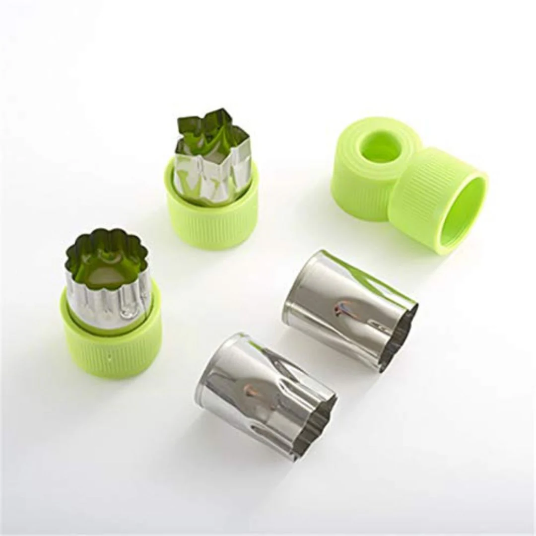 Cute Design Stainless Steel Cutter Set – Pack of 3 (Yellow) - Image 3