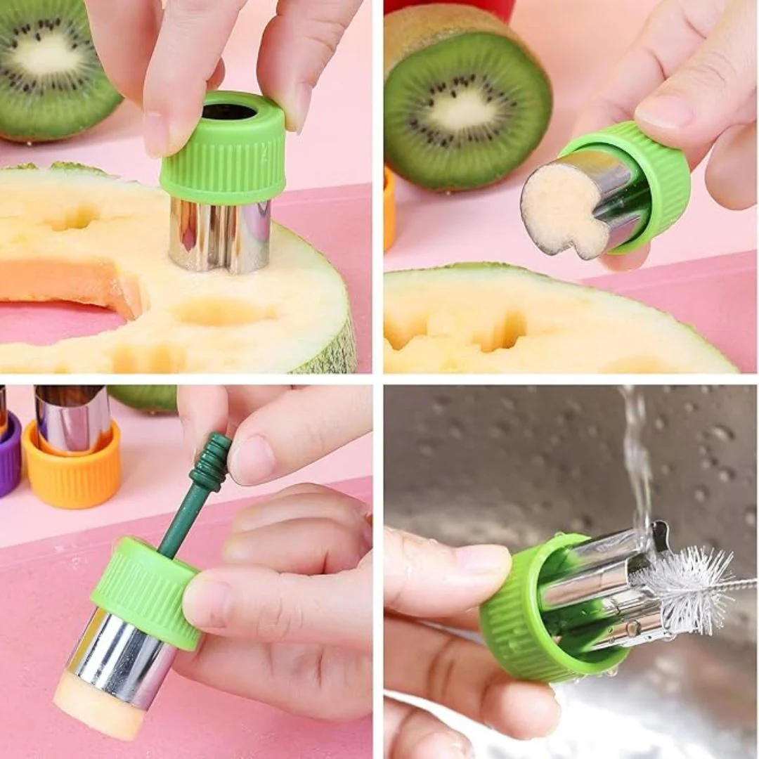 Cute Design Stainless Steel Cutter Set – Pack of 3 (Yellow) - Image 4