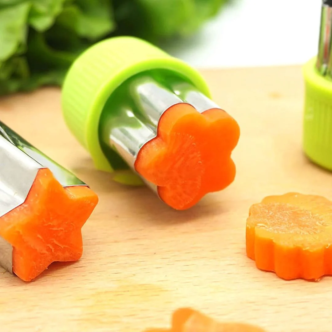 Cute Design Stainless Steel Cutter Set – Pack of 3 (Yellow) - Image 5