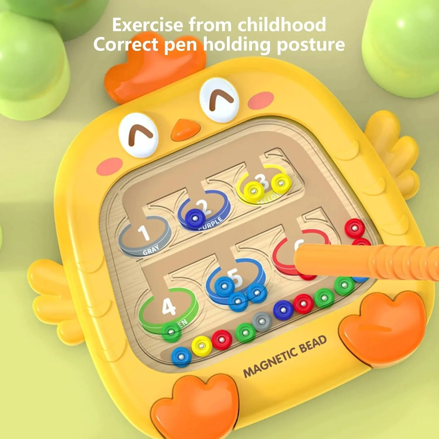 Cute Duck Magnetic Maze Toy for Kids – Learn Numbers & Colors (Pack Of 5/10) - Image 2