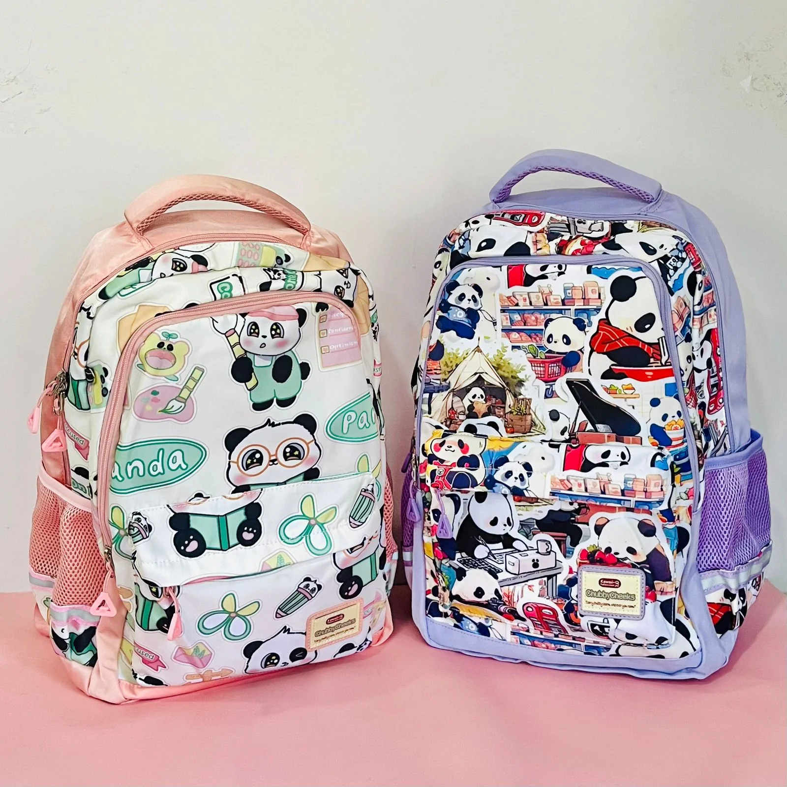 Cute Panda School Backpack for Kids – Multifunctional Large Capacity Bag (Pack Of 5/10)(Prepaid Only)
