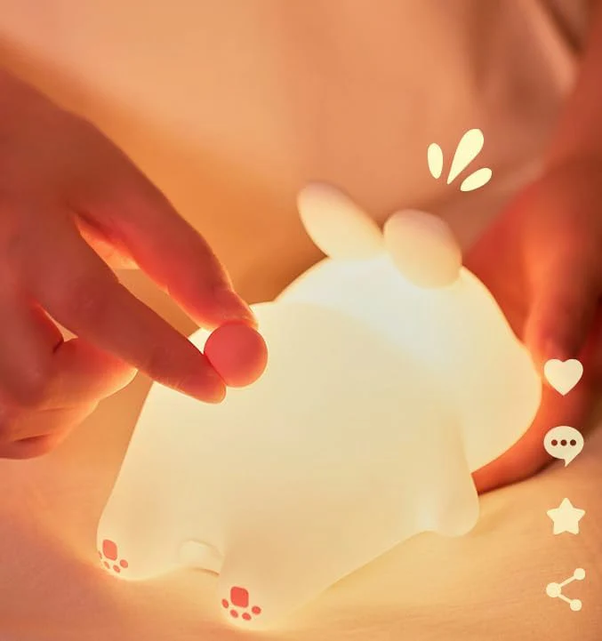 Cute Rabbit Design Silicon Night Lamp (Pack Of 5/10)(Prepaid Only) - Image 3