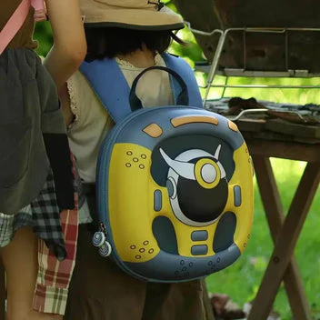 3D Steering Wheel Hard Shell Backpack – Kids School Bag - Image 2