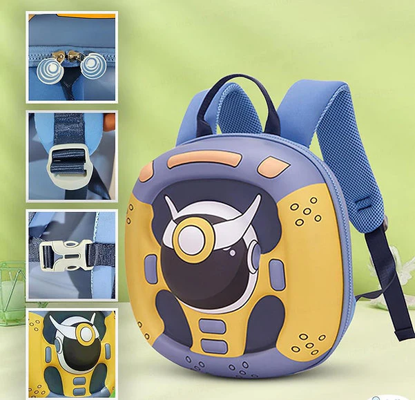 3D Steering Wheel Hard Shell Backpack – Kids School Bag - Image 5