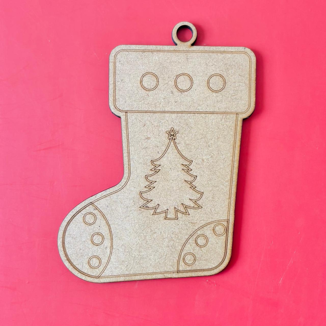 Diy Christmas Ornaments MDF Cut out Coloring Kit for kids (Pack of 4) - Image 12