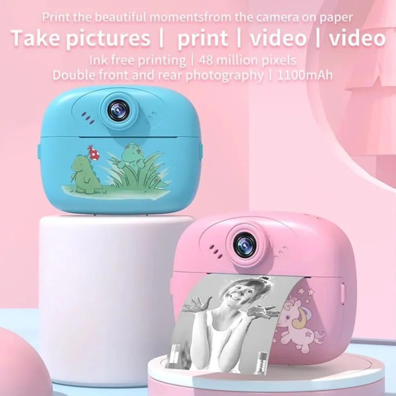 Diy Instant Digital Print Camera for Kids (Random Design)(Pack Of 5/10)(Prepaid Only) - Image 7
