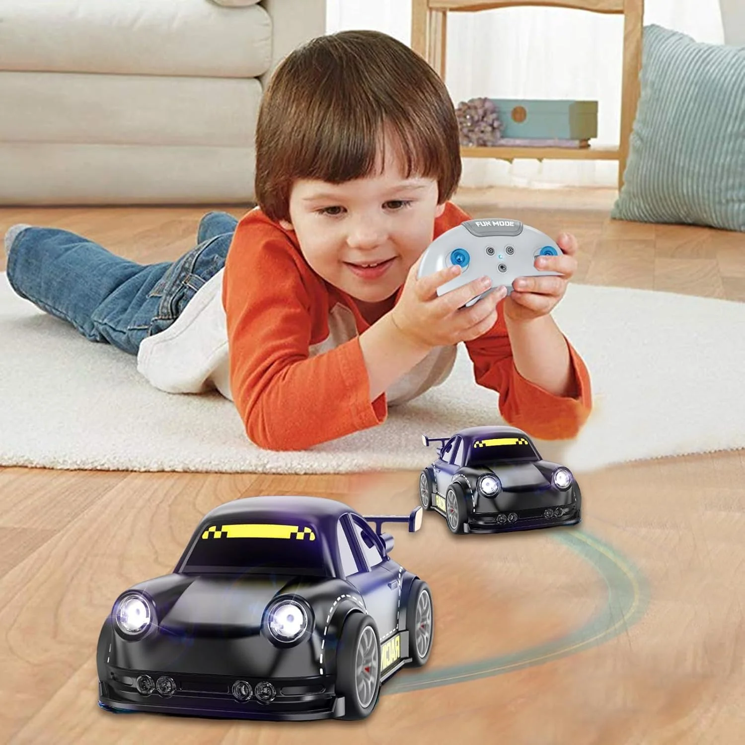 DriftX RC Racing Car for Kids | 2.4GHz Remote Control with Sensor Lights & Sound (Random Color) - Image 2