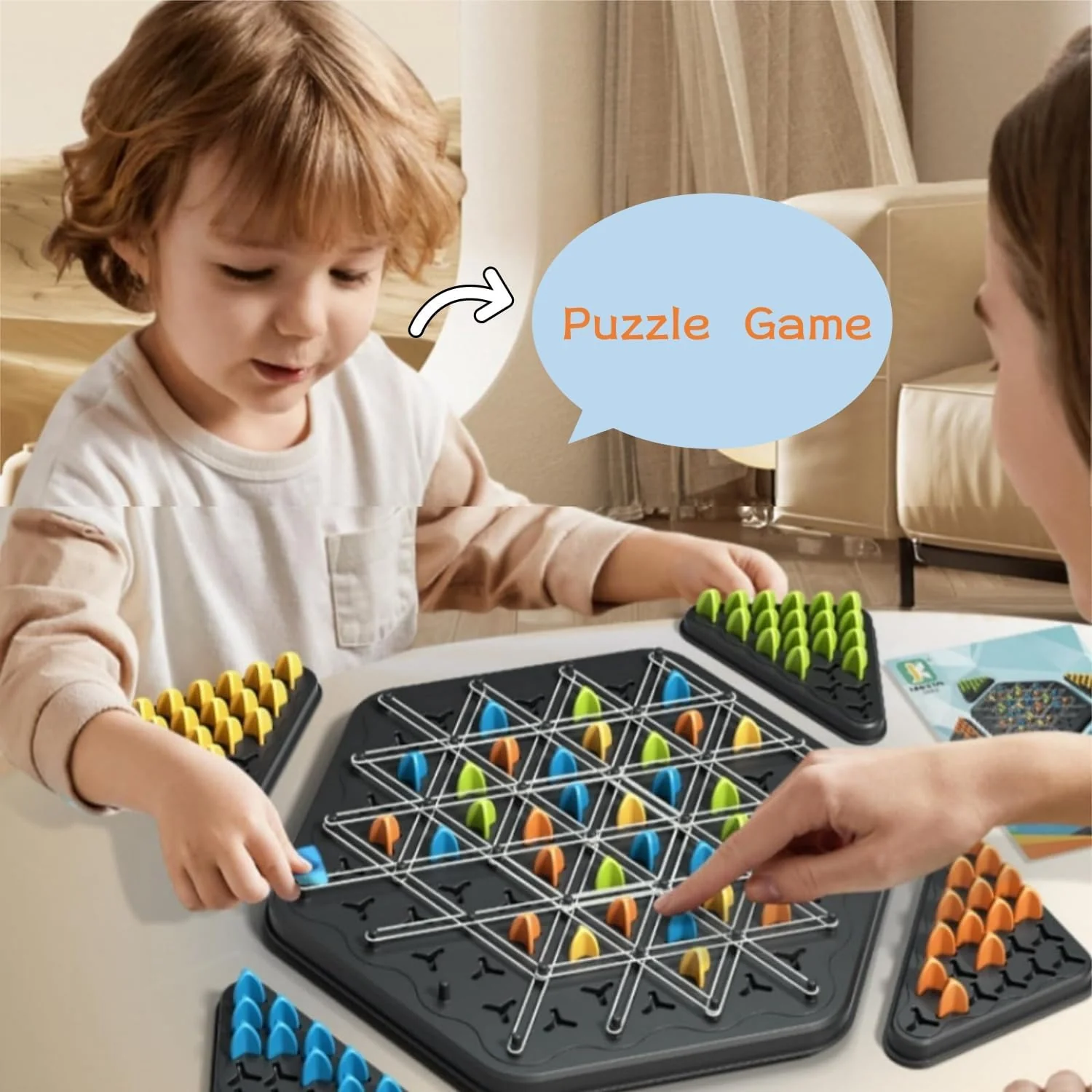 Hexagon Design Chess Game Multiplayer Puzzle (Pack Of 5/10) - Image 5