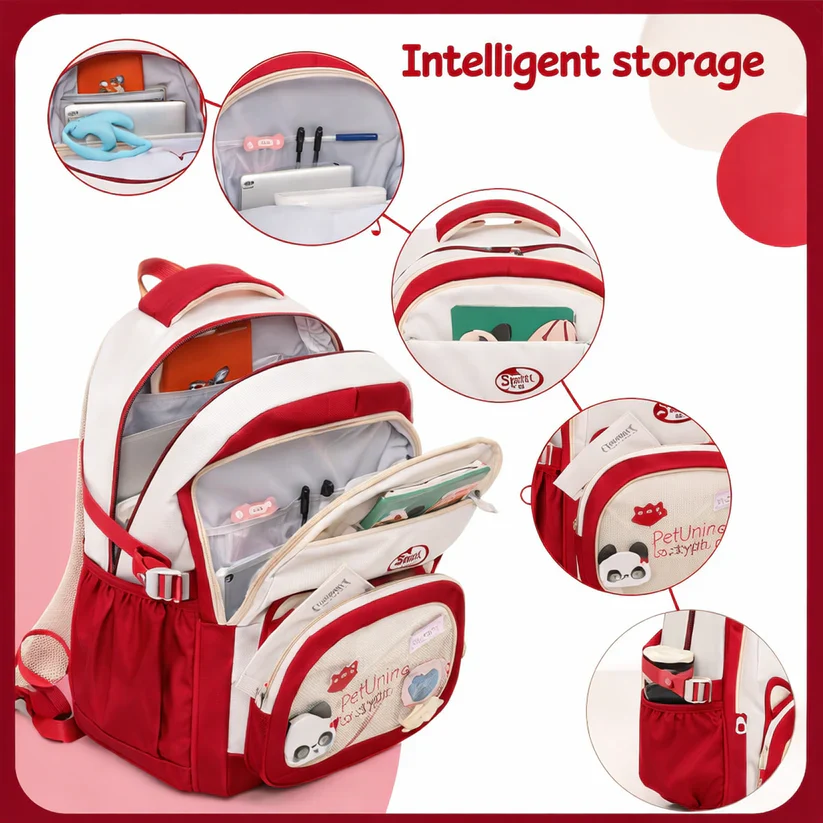 Holiday Breeze Kawaii Cat Ear Large Capacity School Backpack - Image 3