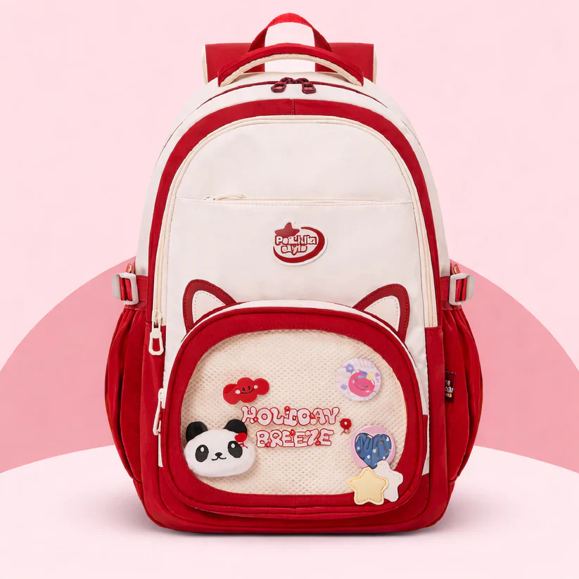 Holiday Breeze Kawaii Cat Ear Large Capacity School Backpack - Image 4