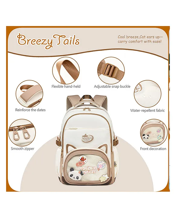 Holiday Breeze Kawaii Cat Ear Large Capacity School Backpack - Image 8